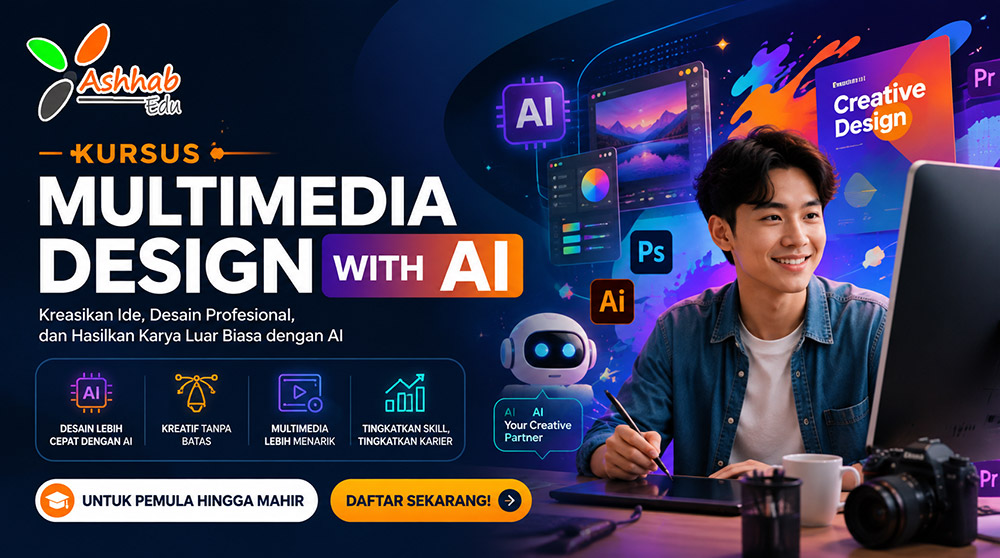 Kursus Multimedia Design with AI Ashhabedu26