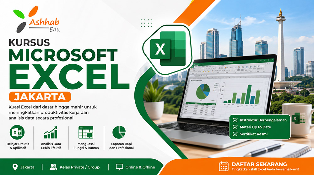 pelatihan training kursus microsoft excel jakarta ashhabedu26