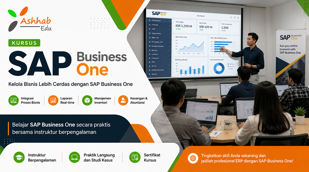 pelatihan training kursus sap business one (b1)