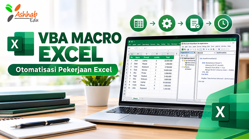 Kursus Macro Excel VBA Automation - Ashhab Edu 101026